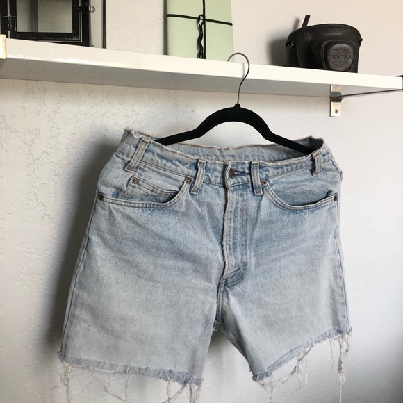 Pants - Urban outfitters Levi cut off’s orange tag.